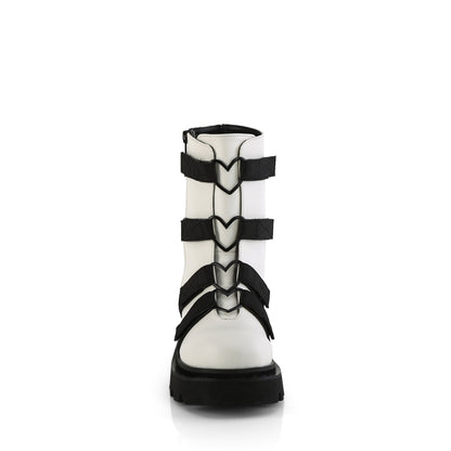 RENEGADE-50 **2 1/2" Tiered PF Strappy Ankle Boot, Outer Side Zip