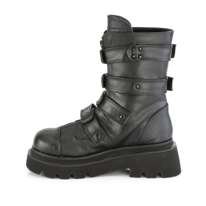 RENEGADE-55 2 1/2" Tiered PF Strappy Calf High Boot, Center Front Zip