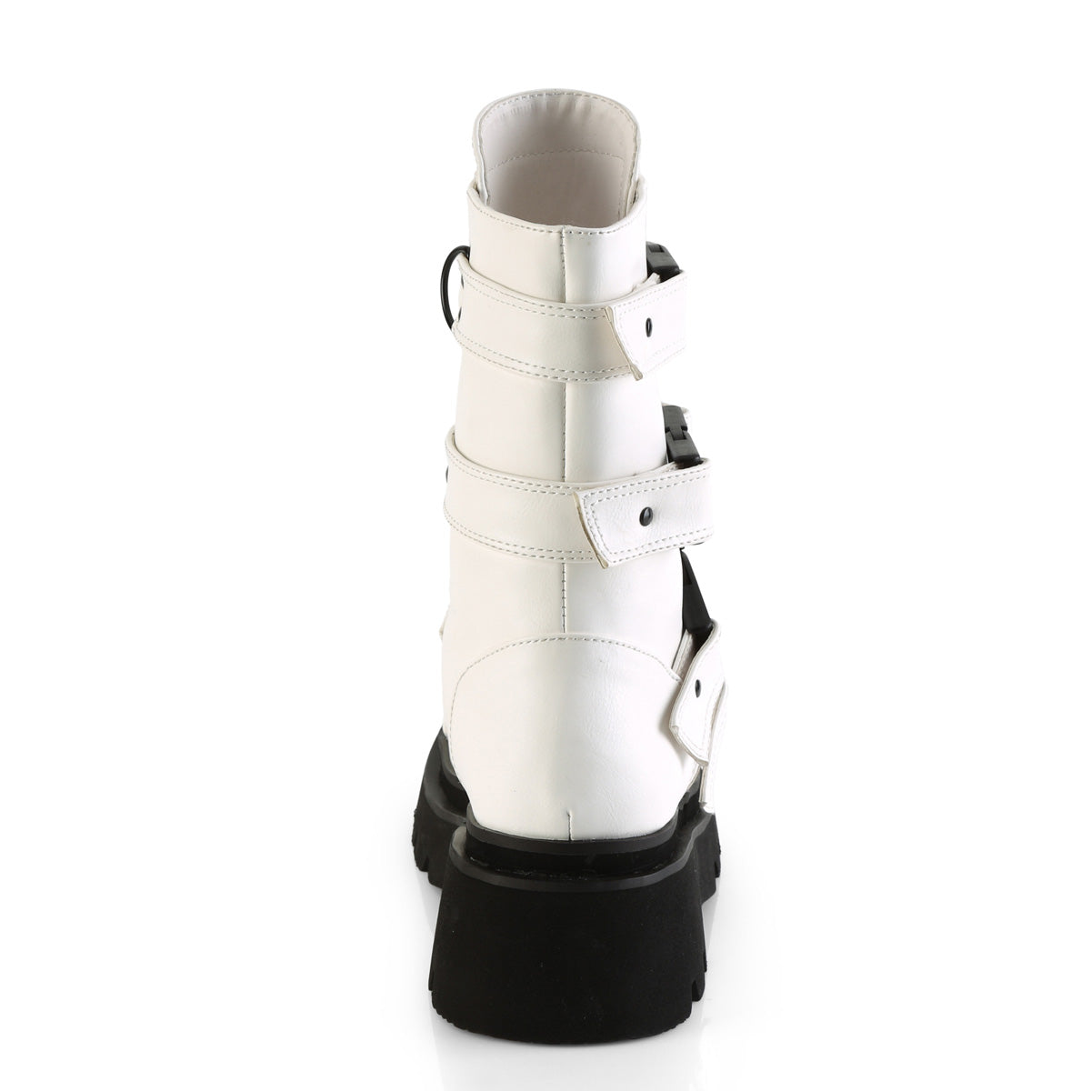 RENEGADE-55 *2 1/2" Tiered PF Strappy Calf High Boot, Center Front Zip