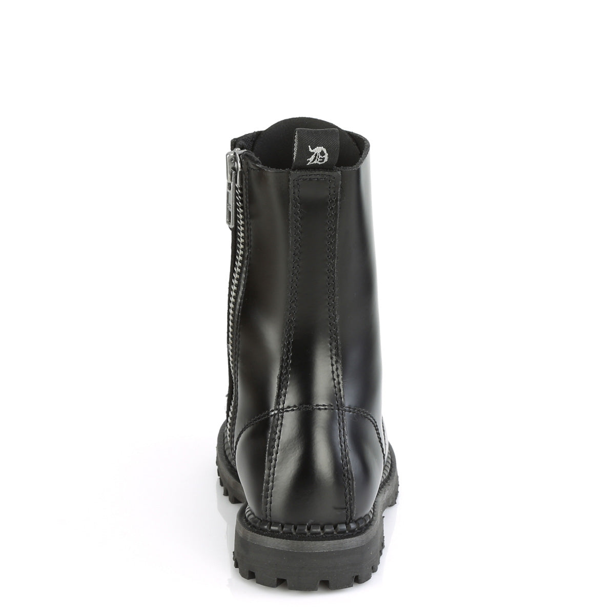 RIOT-10 10 Eyelet Unisex Steel Toe Ankle Boot, Rubber Sole