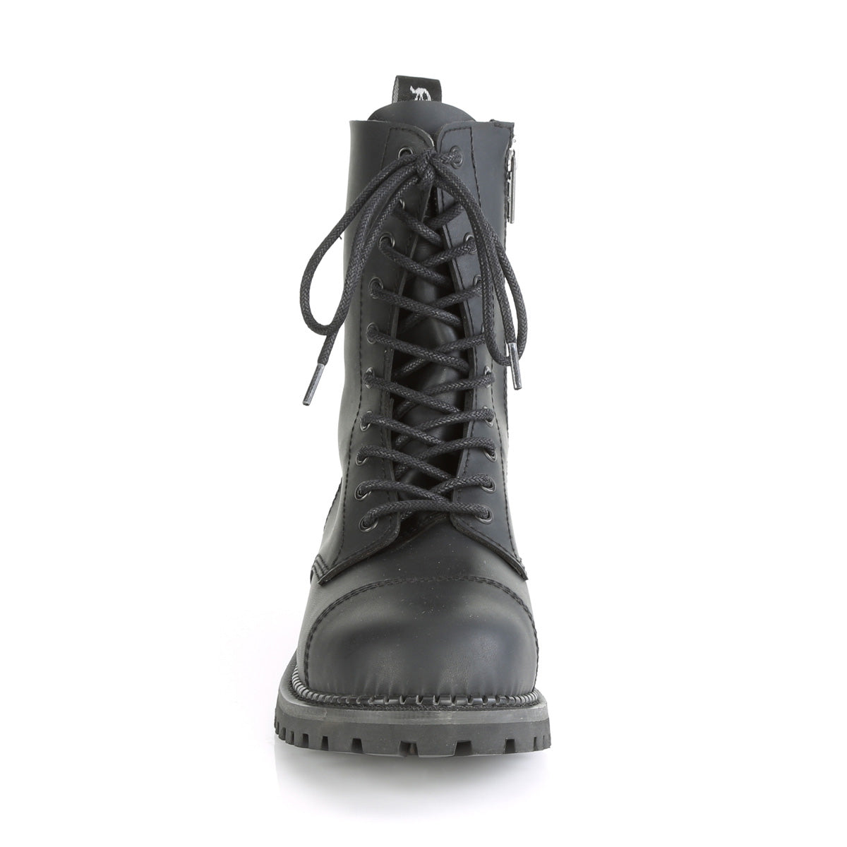 RIOT-10 10 Eyelet Unisex Steel Toe Ankle Boot, Rubber Sole