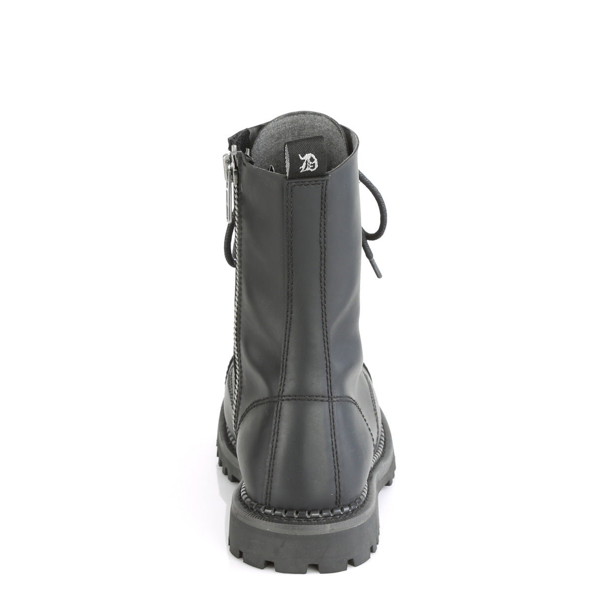 RIOT-10 10 Eyelet Unisex Steel Toe Ankle Boot, Rubber Sole