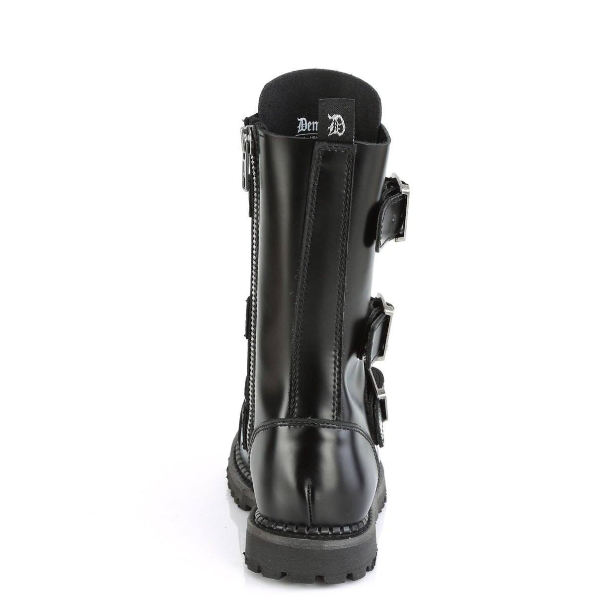 RIOT-12BK 12 Eyelet Unisex Steel Toe Ankle Boot, Rubber Sole