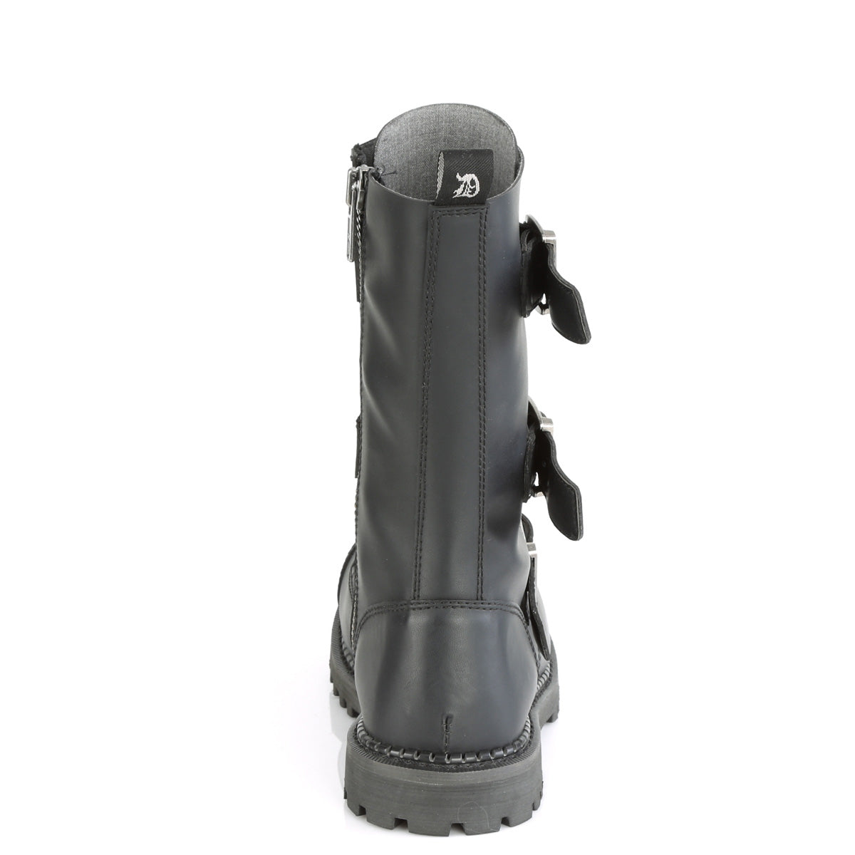 RIOT-12BK 12 Eyelet Unisex Steel Toe Ankle Boot, Rubber Sole