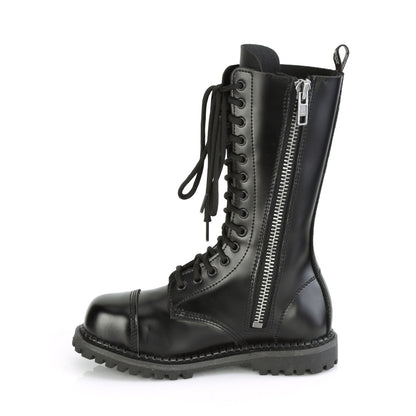 RIOT-14 14 Eyelet Unisex Steel Toe Mid Calf Boot, Rubber Sole