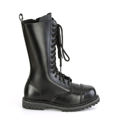 RIOT-14 14 Eyelet Unisex Steel Toe Mid Calf Boot, Rubber Sole