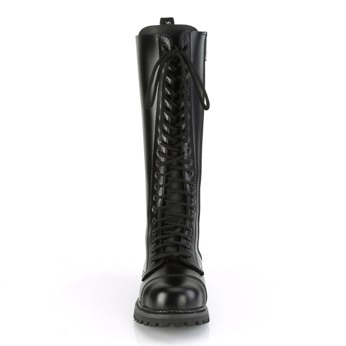 RIOT-20 20 Eyelet Unisex Steel Toe Knee Boot, Rubber Sole