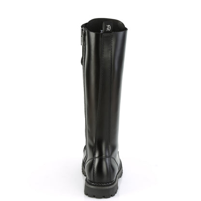 RIOT-20 20 Eyelet Unisex Steel Toe Knee Boot, Rubber Sole