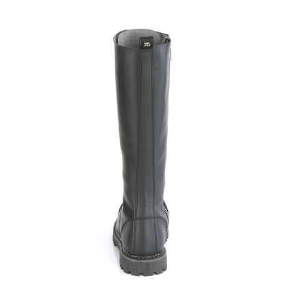 RIOT-20 20 Eyelet Unisex Steel Toe Knee Boot, Rubber Sole