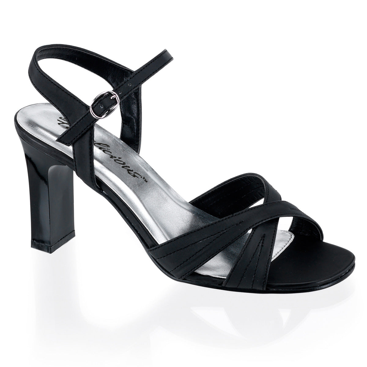 ROMANCE-313 3 1/4" Square Heel Ankle Strap Sandal