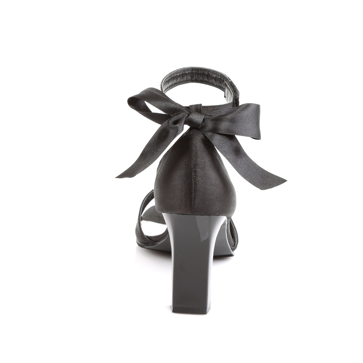 ROMANCE-372 *3 1/4" Square Heel Closed Back Sandal W/Bow