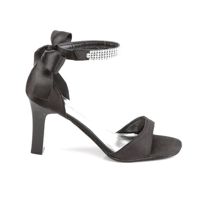 ROMANCE-372 *3 1/4" Square Heel Closed Back Sandal W/Bow