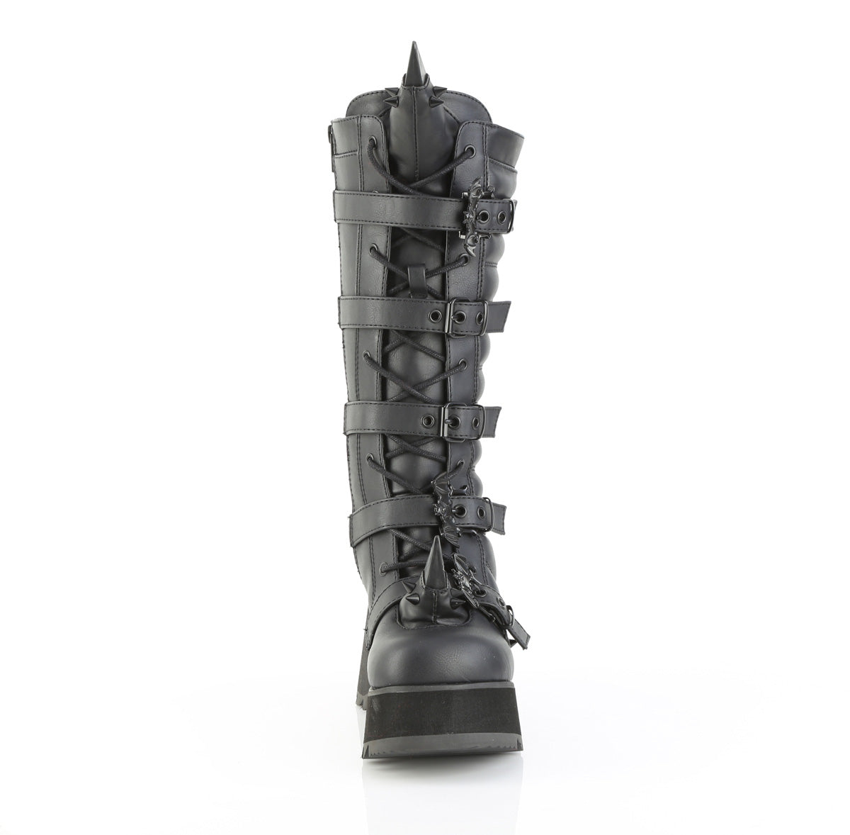 SCENE-157 3 1/2" PF Lace-Up Knee High Boot, Side Zip