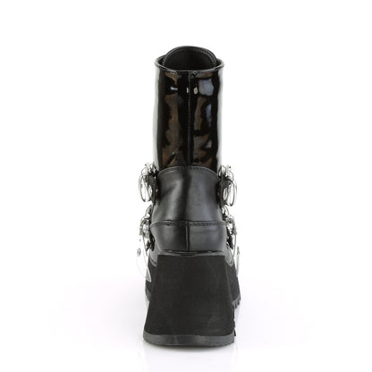 SCENE-51 *3 1/2" PF Mid-Calf Boot w/ 3 Buckle Straps, Front Zip
