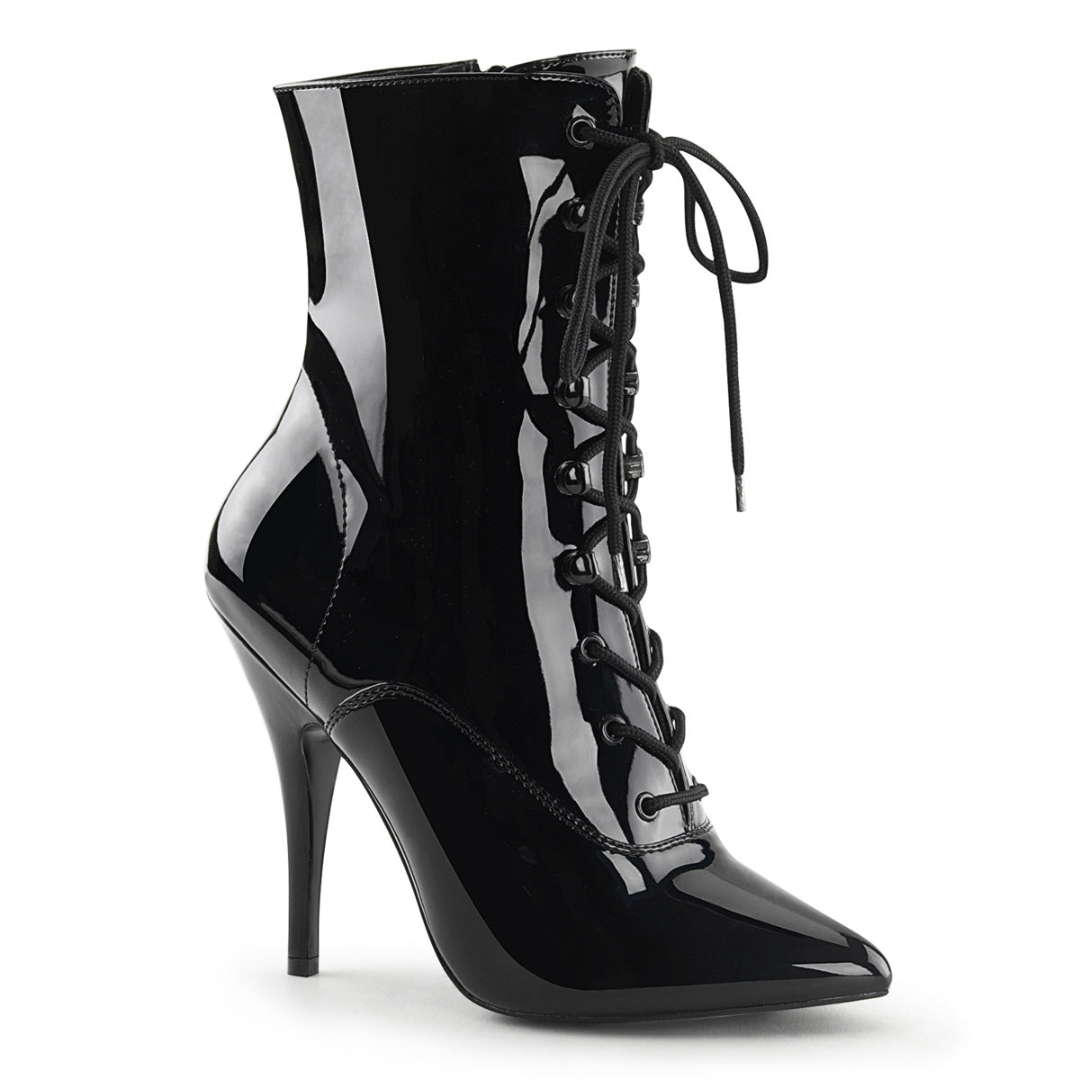 SEDUCE-1020 5" Lace-Up Ankle Boot, Side Zip