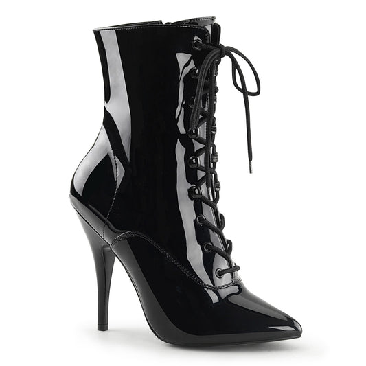 SEDUCE-1020 5" Lace-Up Ankle Boot, Side Zip