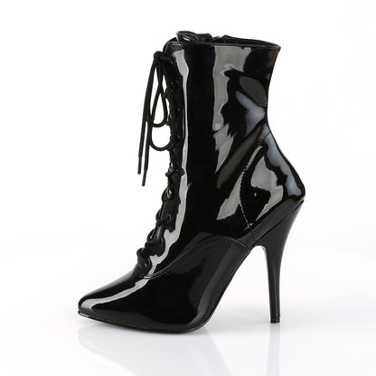 SEDUCE-1020 5" Lace-Up Ankle Boot, Side Zip