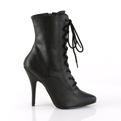 SEDUCE-1020 5" Heel Lace-Up Front Ankle Boot, Side Zip