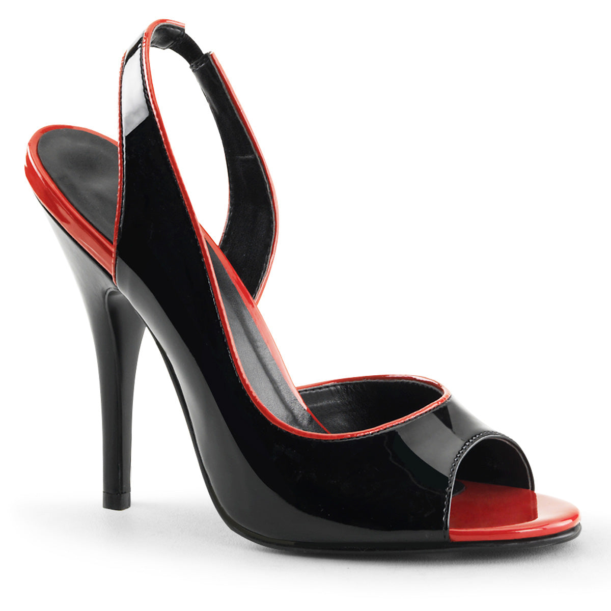 SEDUCE-117 *5" Tow-Tone Peep Toe Sling Back Sandal