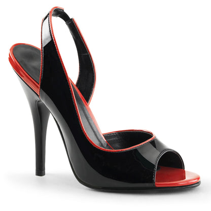 SEDUCE-117 *5" Tow-Tone Peep Toe Sling Back Sandal