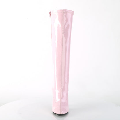 SEDUCE-2000 5" Plain Stretch Knee Boot, Side Zip