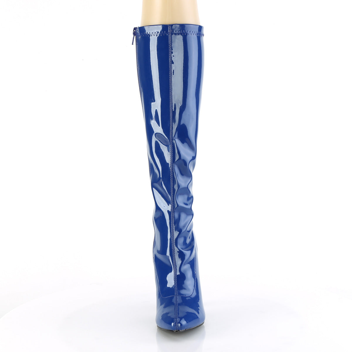 SEDUCE-2000 5" Plain Stretch Knee Boot, Side Zip