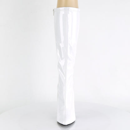 SEDUCE-2000 5" Plain Stretch Knee Boot, Side Zip