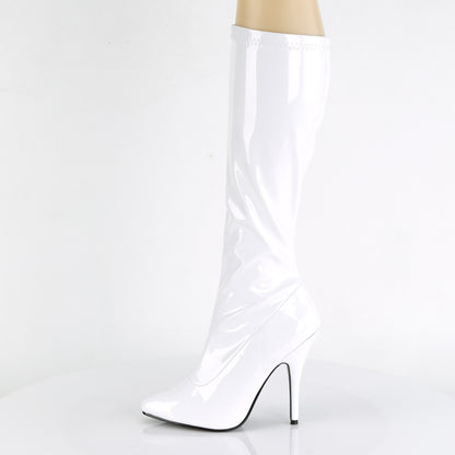 SEDUCE-2000 *5" Heel Plain Stretch Knee Boot, Side Zip