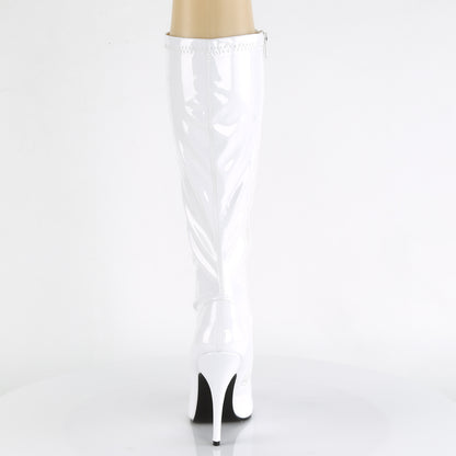 SEDUCE-2000 *5" Heel Plain Stretch Knee Boot, Side Zip