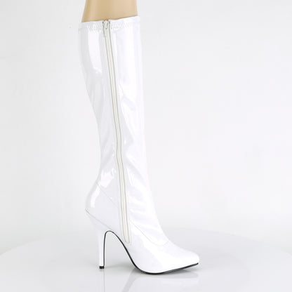SEDUCE-2000 *5" Heel Plain Stretch Knee Boot, Side Zip