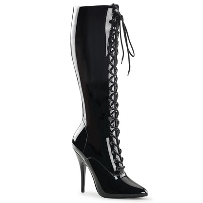 SEDUCE-2020 5" Lace Up Knee Boot, Side Zip