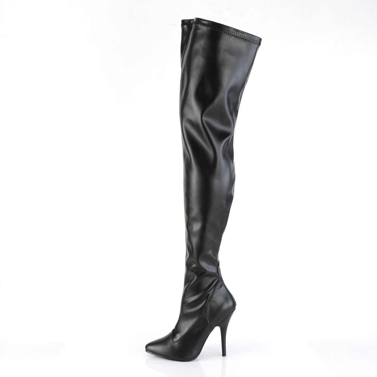 SEDUCE-3000 5" Plain Stretch Thigh Boot