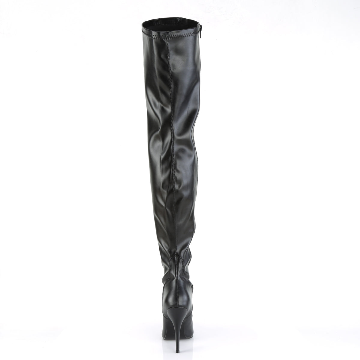 SEDUCE-3000 5" Plain Stretch Thigh Boot