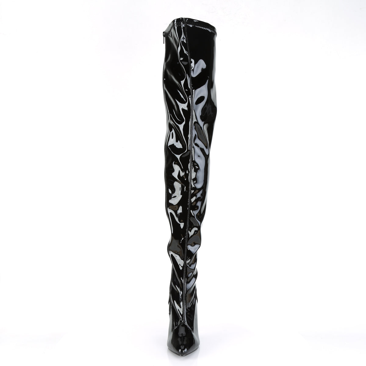 SEDUCE-3000 5" Plain Stretch Thigh Boot