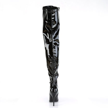 SEDUCE-3000 5" Plain Stretch Thigh Boot