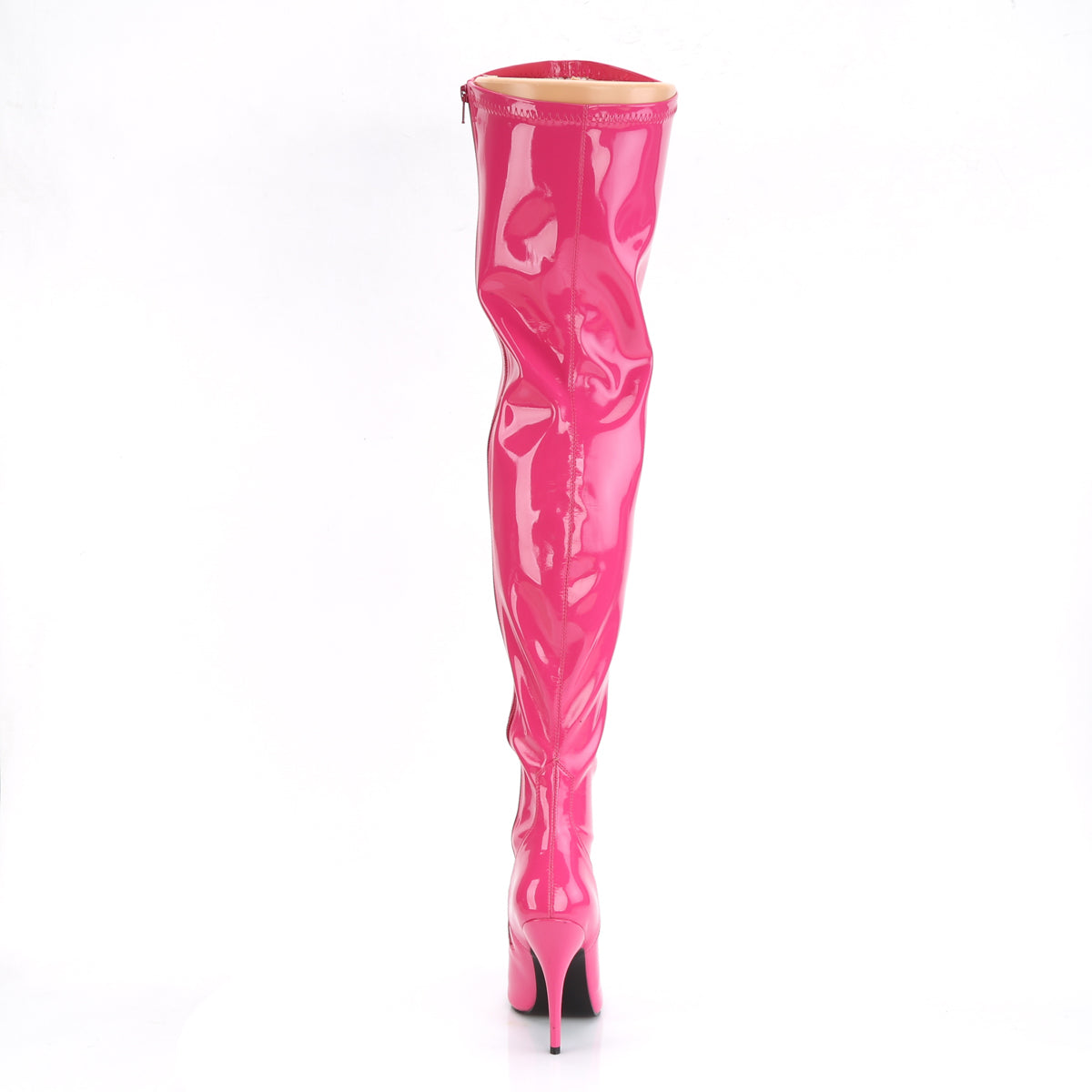 SEDUCE-3000 5" Plain Stretch Thigh Boot