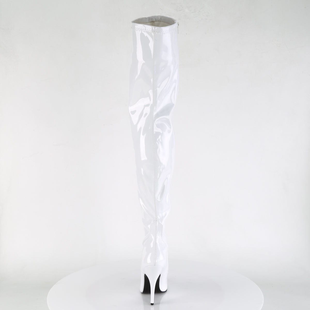 SEDUCE-3000 5" Heel Stretch Thigh High Boot, Side Zip
