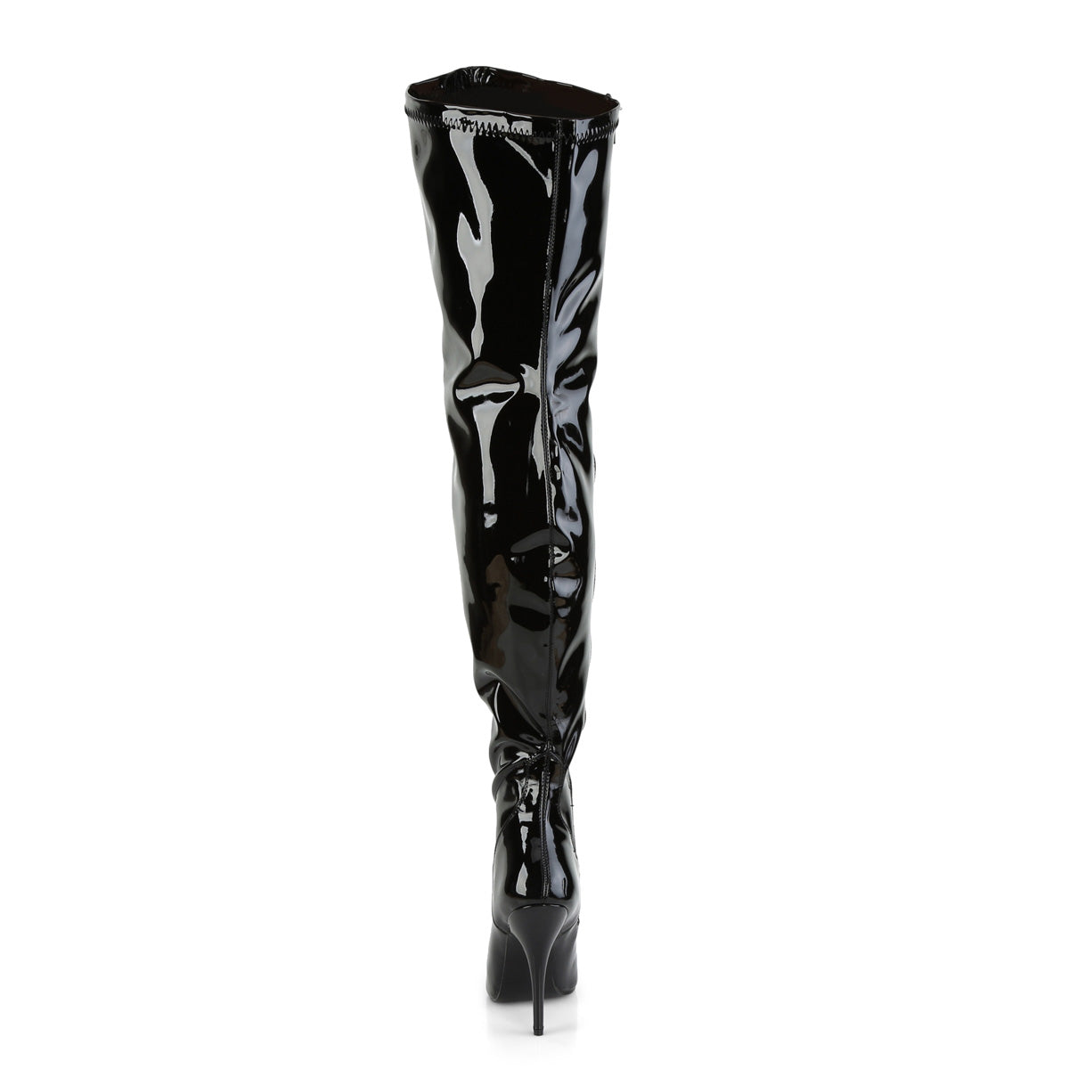 SEDUCE-3000WC 5" Heel Stretch Wide Calf Thigh Boot, Side Zip