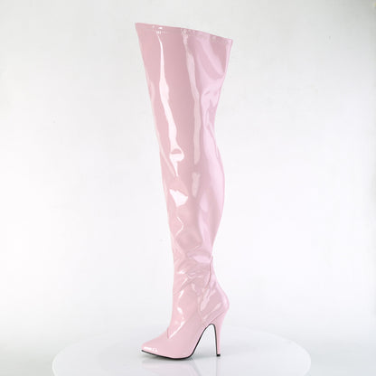 SEDUCE-3000WC 5" Heel Stretch Wide Calf Thigh Boot, Side Zip