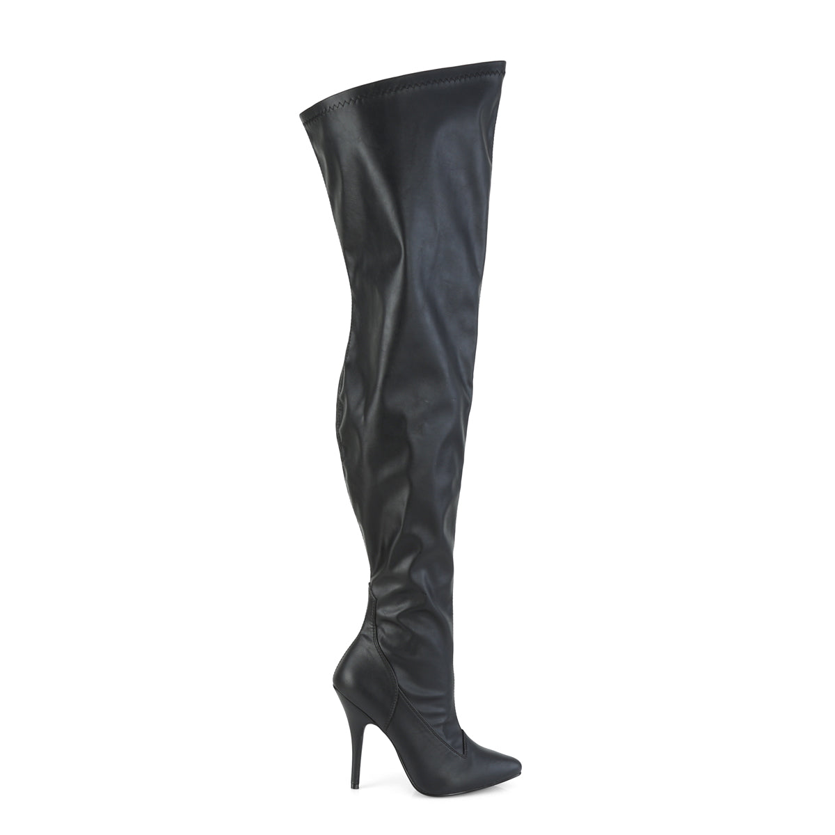 SEDUCE-3000WC 5" Heel Stretch Wide Calf Thigh Boot, Side Zip
