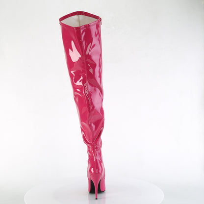 SEDUCE-3000WC 5" Heel Stretch Wide Calf Thigh Boot, Side Zip