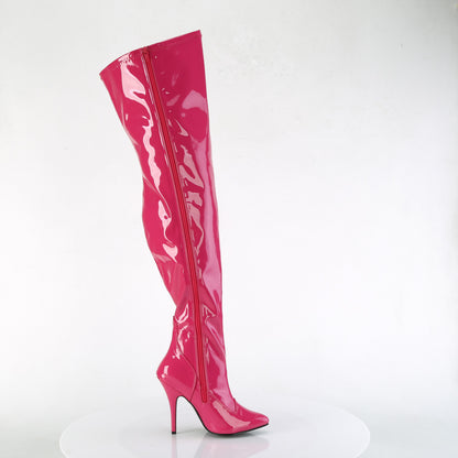 SEDUCE-3000WC 5" Heel Stretch Wide Calf Thigh Boot, Side Zip