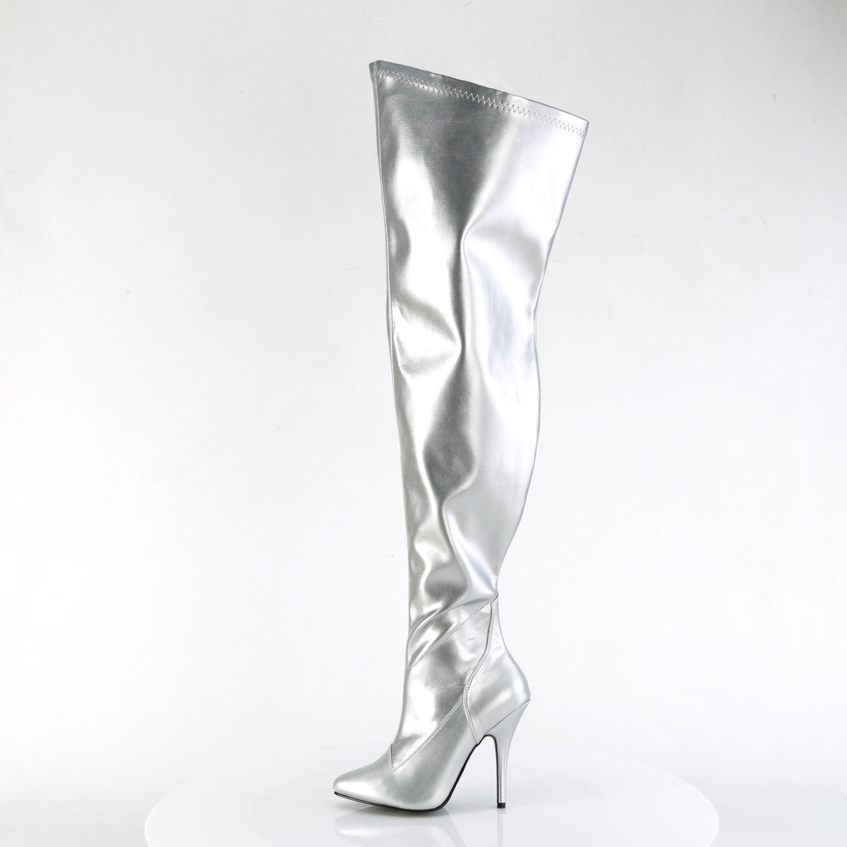 SEDUCE-3000WC *5" Heel Stretch Wide Calf Thigh Boot, Side Zip