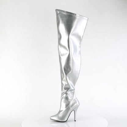 SEDUCE-3000WC *5" Heel Stretch Wide Calf Thigh Boot, Side Zip