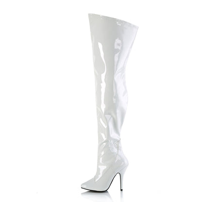 SEDUCE-3000WC *5" Heel Stretch Wide Calf Thigh Boot, Side Zip