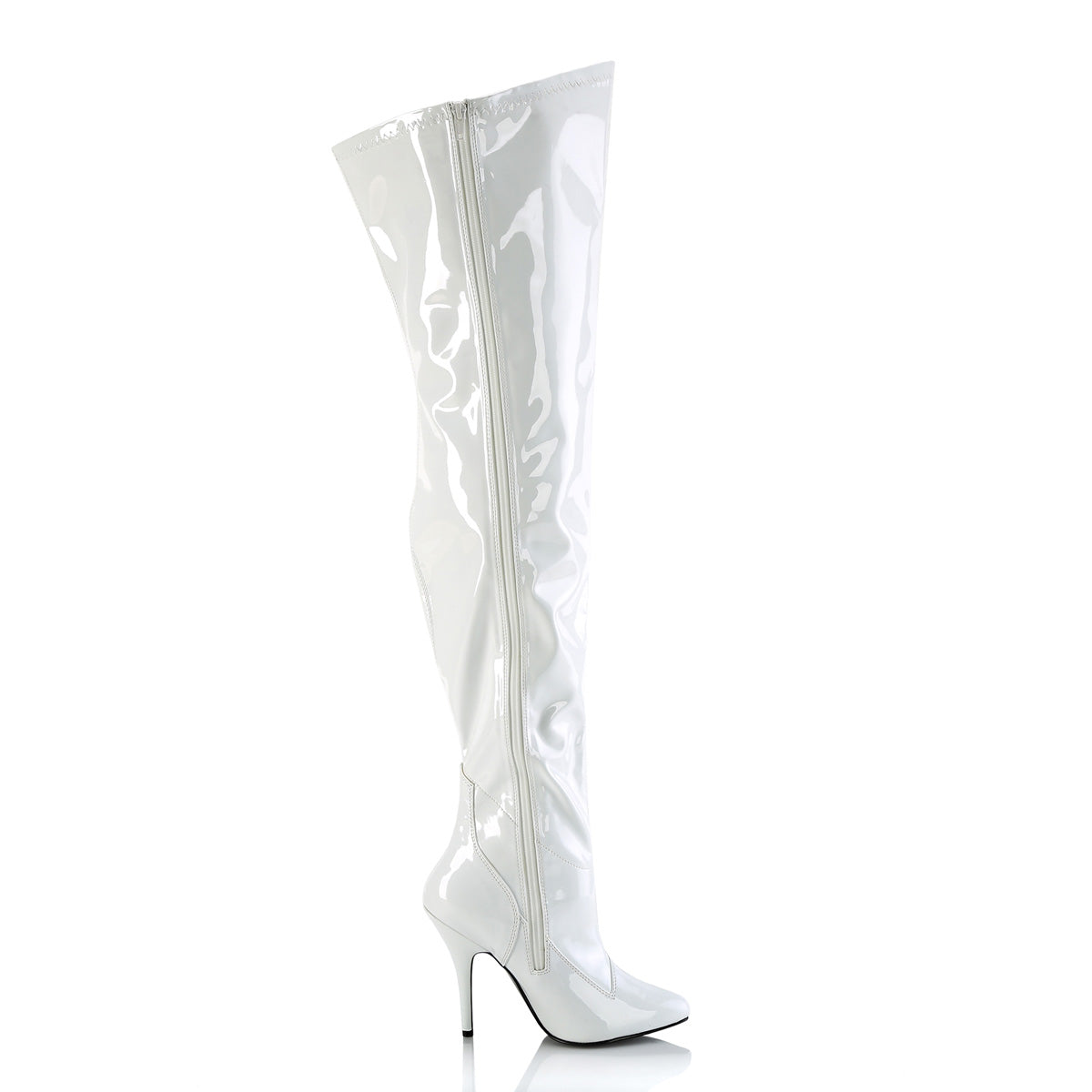 SEDUCE-3000WC *5" Heel Stretch Wide Calf Thigh Boot, Side Zip