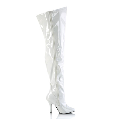 SEDUCE-3000WC *5" Heel Stretch Wide Calf Thigh Boot, Side Zip