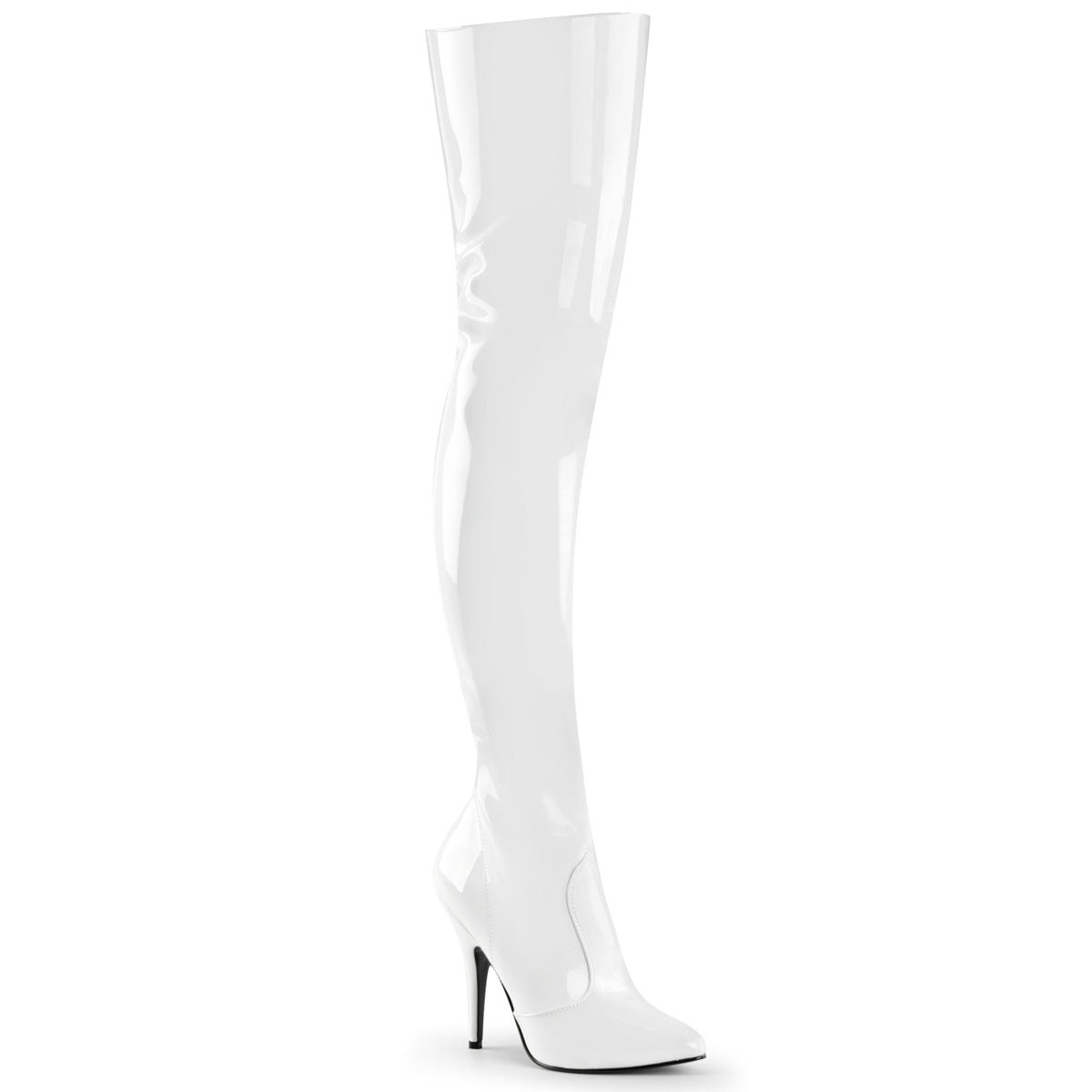 SEDUCE-3010 5" Heel Classic Plain Thigh Boot, Side Zip
