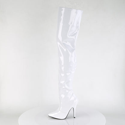 SEDUCE-3010 5" Heel Classic Plain Thigh Boot, Side Zip