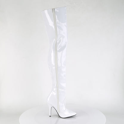 SEDUCE-3010 5" Heel Classic Plain Thigh Boot, Side Zip